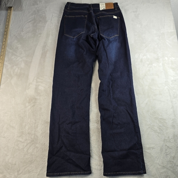 NWT Barbell Apparel Mens Denim Jeans Size 28x34 Straight Leg Dark Wash Pants - Picture 2 of 10